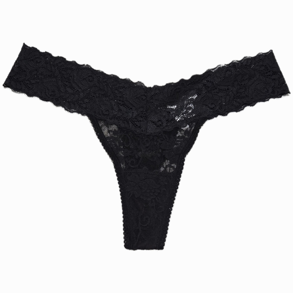 Frederick's of Hollywood Black Lace Underwear Size Large